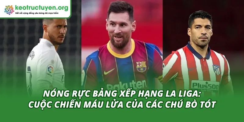 Nóng Rực Bảng Xếp Hạng La Liga: Khi Mọi Giới Hạn Bị Xô Đổ Danh sách xếp thành tích La Liga cực chiến được cập nhật mới nhất tại kèo nhà cái