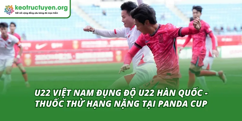 U22 Việt Nam Đụng Độ U22 Hàn Quốc - Tâm Điểm Panda Cup 2025 Cuộc so tài giữa Việt Nam và Hàn Quốc