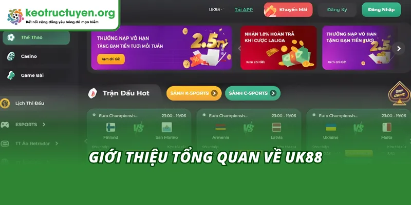 UK88 Nền Tảng Cá Cược Chuyên Nghiệp - Nơi Mọi Cược Thủ Tỏa Sáng Giới thiệu tổng quan về UK88