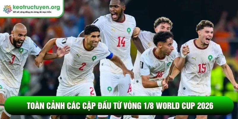 Toàn cảnh các cặp đấu từ vòng 1/8 World Cup 2026