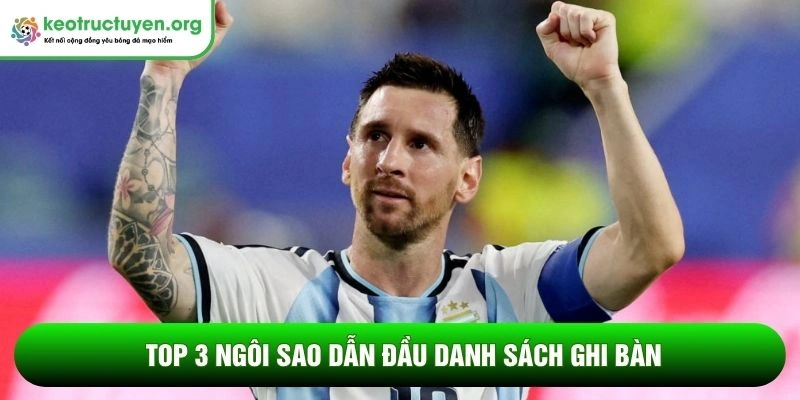 Top cầu thủ ghi bàn tại World Cup 2026 - Cập nhật mới nhất Top 3 ngôi sao dẫn đầu danh sách ghi bàn